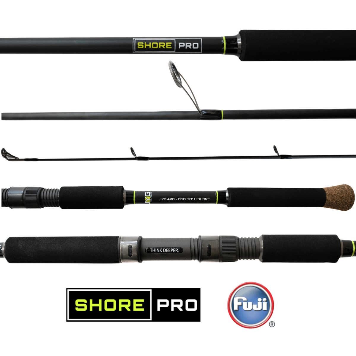 JYG Pro Fishing Shore Pro Inshore Spinning Rod - SP-78-MH