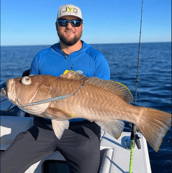Blue Skies with a hint of Yellow - Slow Pitch Jigging day