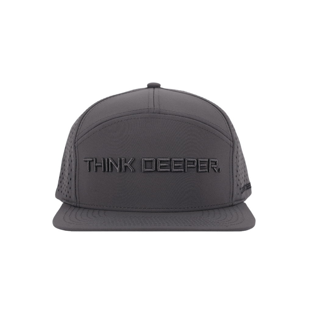 JYG PRO THINK DEEP Snapback - Dark Gray 7 Panel Hat – JYG PROFISHING