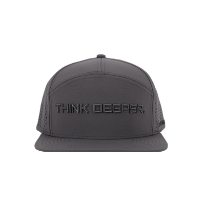 JYG PRO THINK DEEP DARK GRAY 7 PANEL SNAPBACK HAT