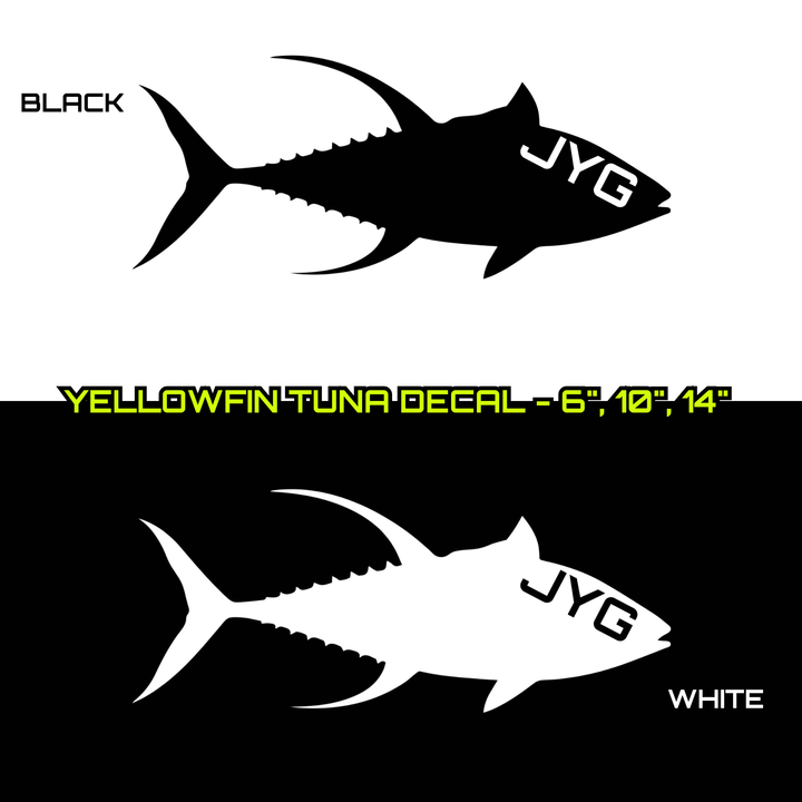 JYG YELLOWFIN TUNA DECALS