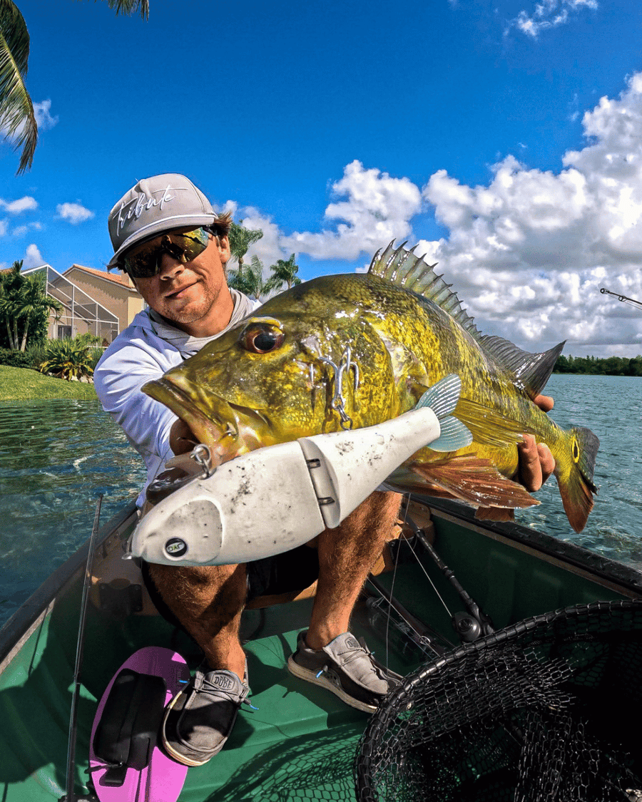 with a fish caught on a GLYDE