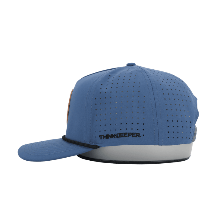 Leather Patch Navy Hat