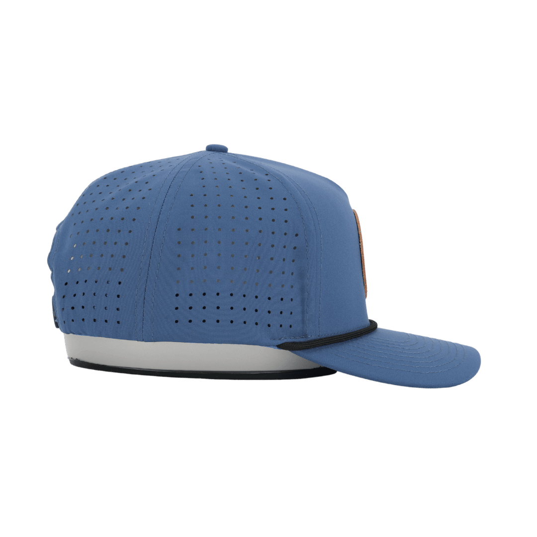 Leather Patch Navy Hat