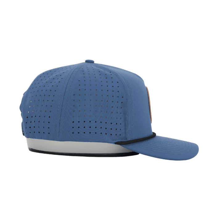 Leather Patch Navy Hat