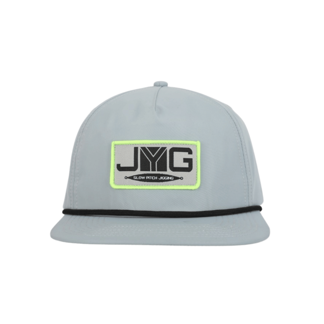 JYG PRO FLAT BILL BLACK ROPE SNAPBACK LIGHT BLUE 5 PANEL HAT