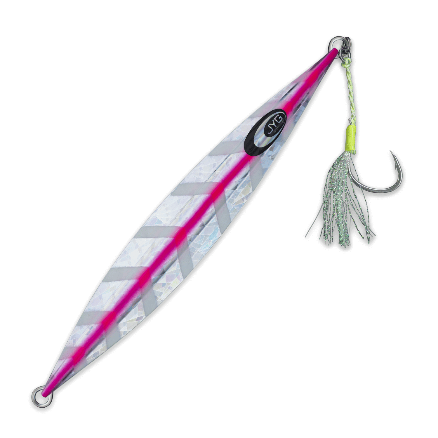 DEEP Collection slow pitch jig in pink, rigged 25g–50g jig for technical slow pitch fishing