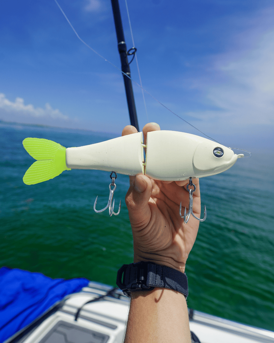 with a fish caught on a GLYDE