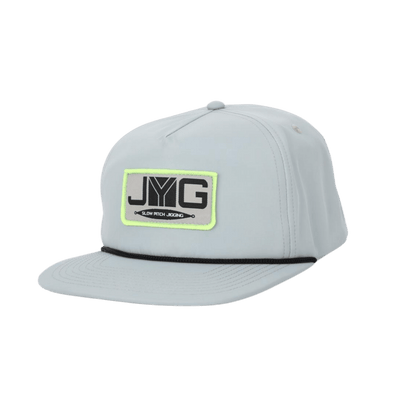 JYG PRO FLAT BILL BLACK ROPE SNAPBACK LIGHT BLUE 5 PANEL HAT