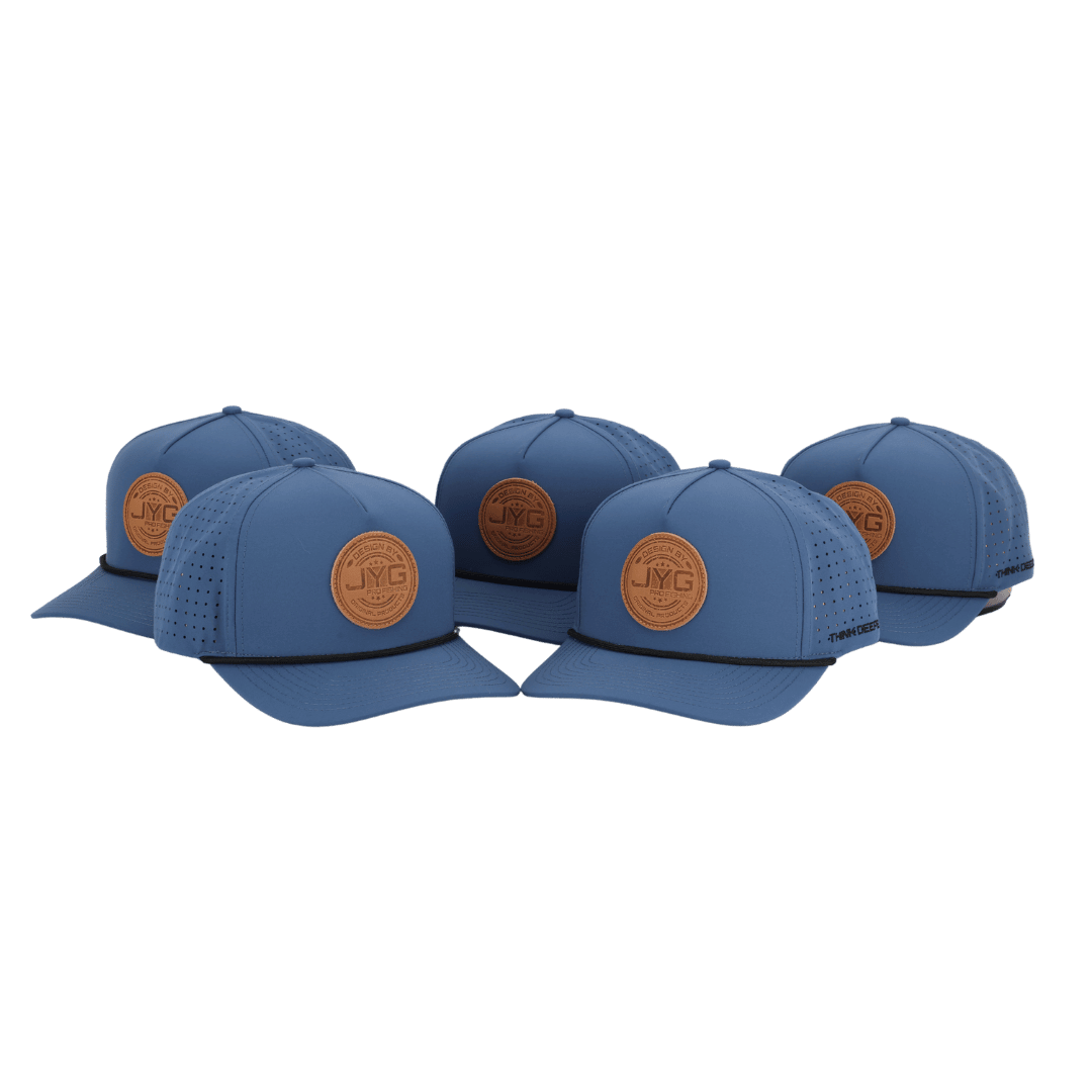 Leather Patch Navy Hat