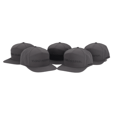 JYG PRO THINK DEEP DARK GRAY 7 PANEL SNAPBACK HAT