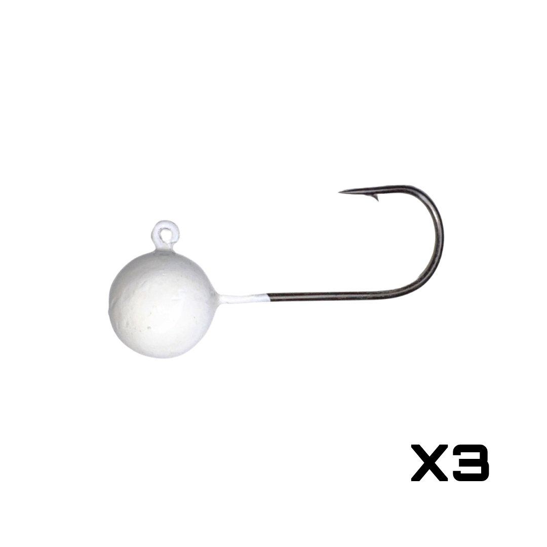 Ball Jig Heads – Round Lead Jig for Soft Plastic Lures – JYG
