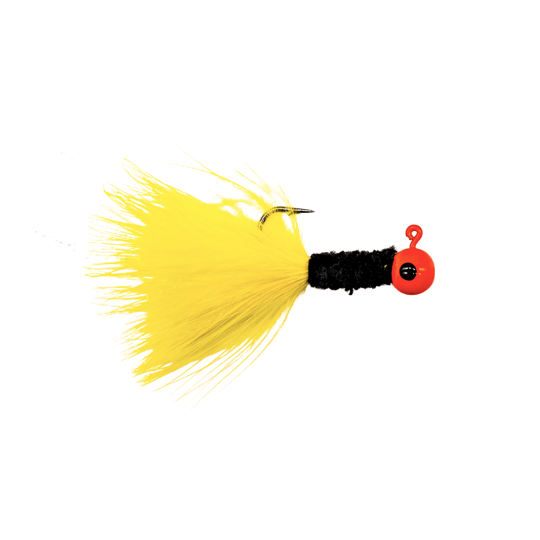 Crappie Jyg - Orange Head - Black/Yellow