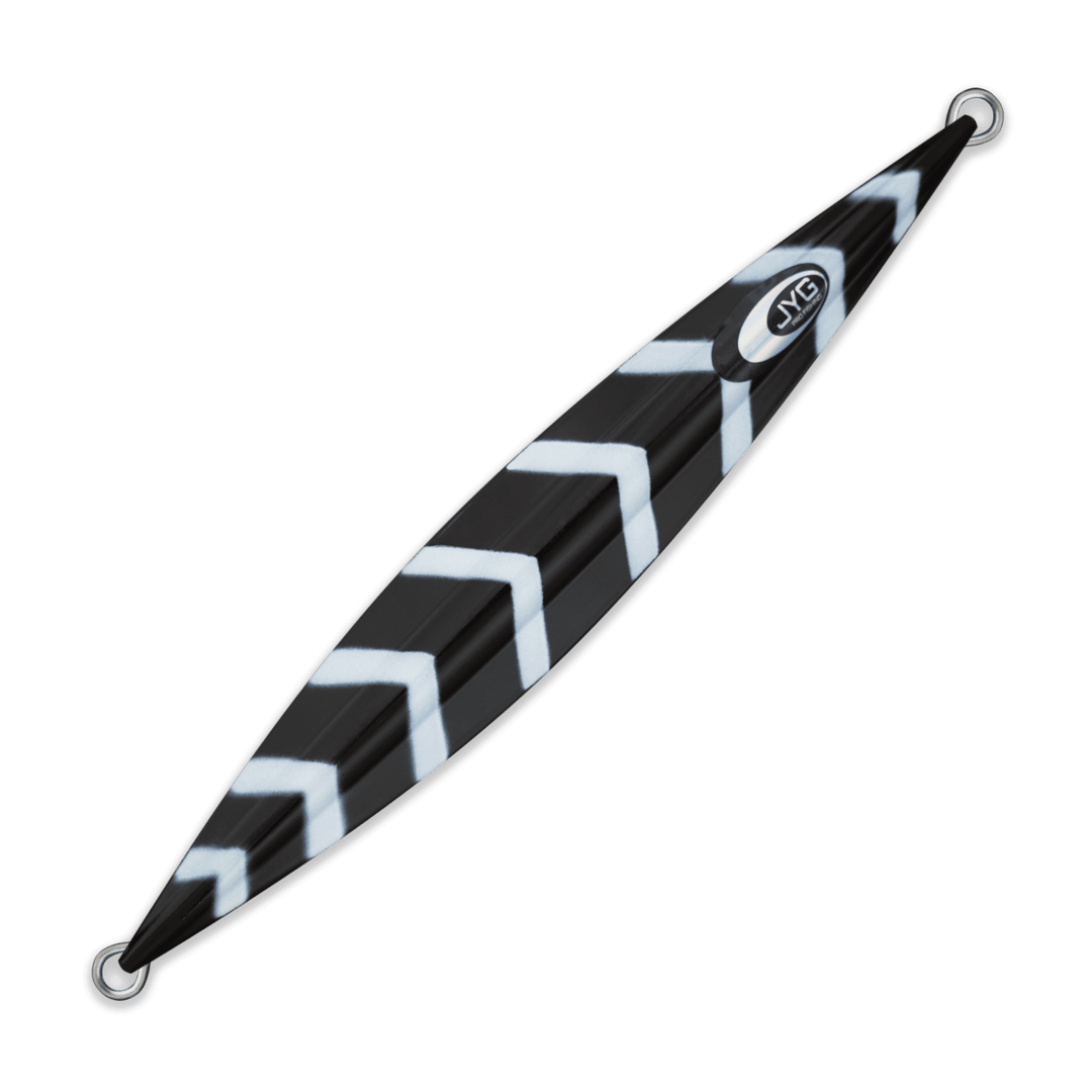 DEEP Collection slow pitch jig in black, unrigged for vertical slow pitch jigging