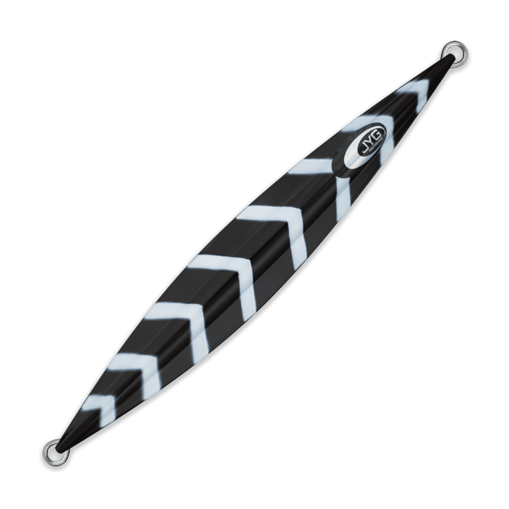 DEEP Collection slow pitch jig in black, unrigged for vertical slow pitch jigging