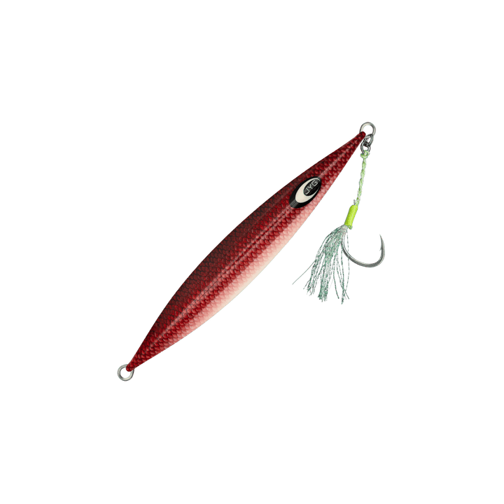 DEEP LIVE MICRO slow pitch jig, Vermillion, rigged