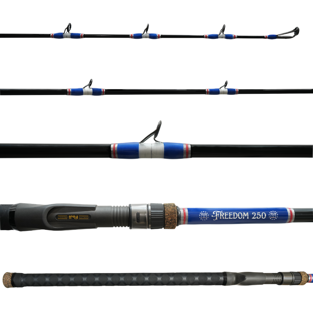 Freedom 250 GLYDE Baitcast Rod - limited edition handmade in Jupiter FL