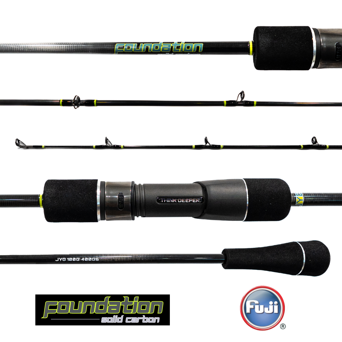 Foundation- 6'0 Solid Carbon Slow Pitch Jigging Rod