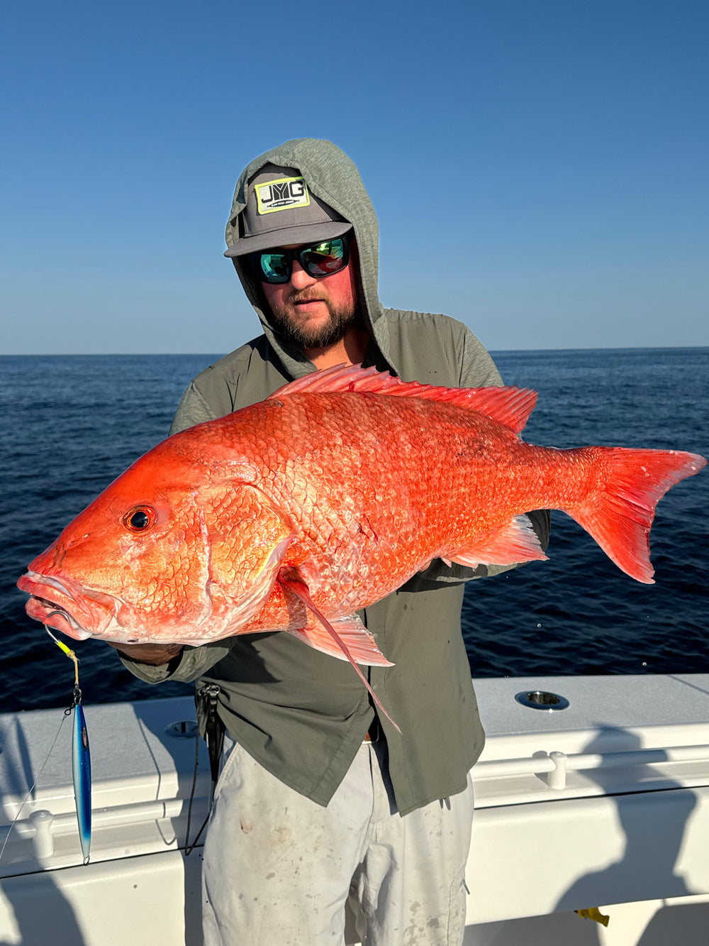 American Red Snapper caught offshore on a JYG slow-pitch jig
