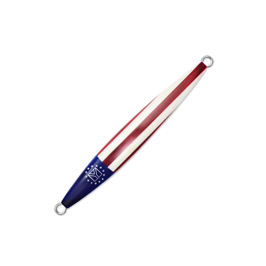 SEMY 230g INDEPENDENCE slow pitch jig - USA stars and stripes finish