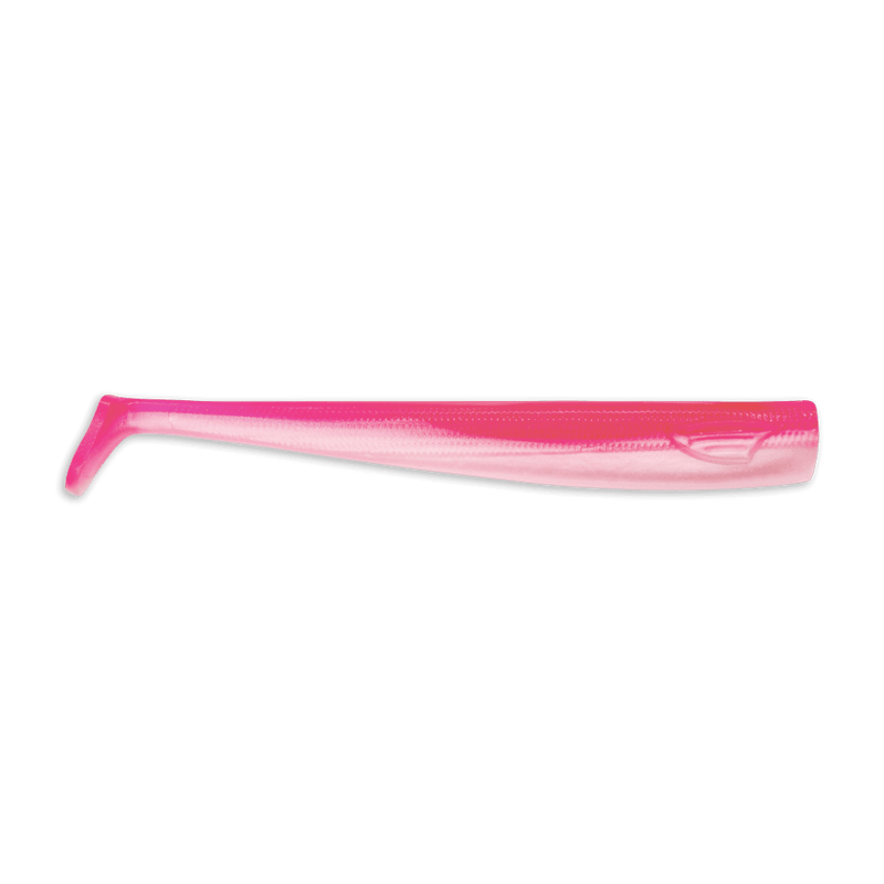 SWYM 7 inch soft plastic swimbait in Flamingo color