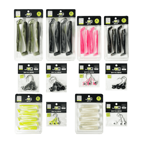 SWYM Starter Kit – Swimbaits & Jig Heads Combo – JYG PROFISHING