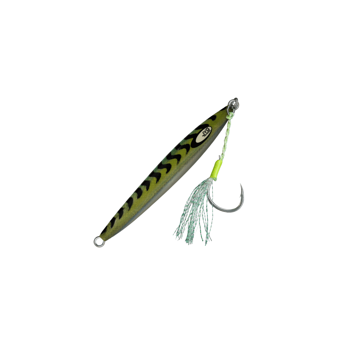 SEMY LIVE MICRO slow pitch jig, Green Mackerel, rigged