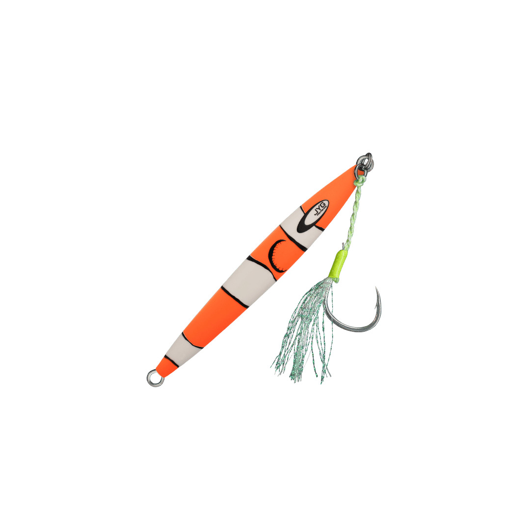 SEMY LIVE MICRO slow pitch jig, Orange Clown, rigged