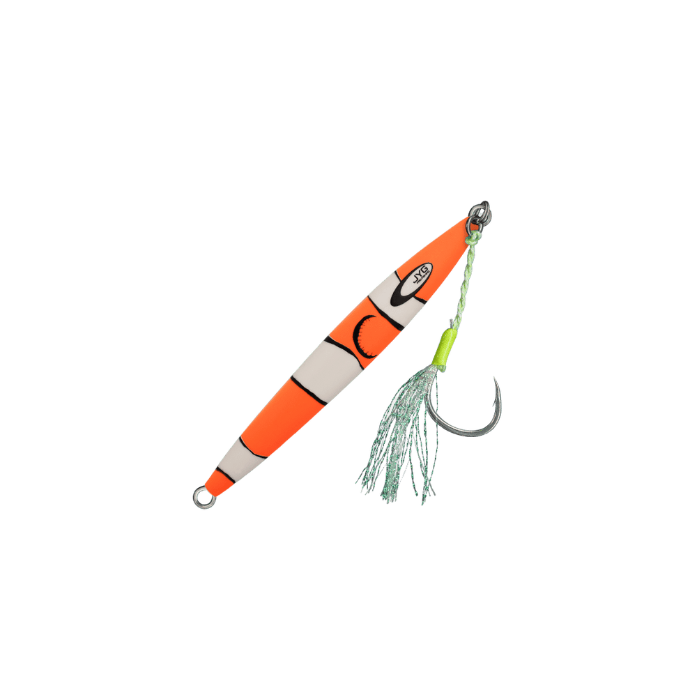 SEMY LIVE MICRO slow pitch jig, Orange Clown, rigged