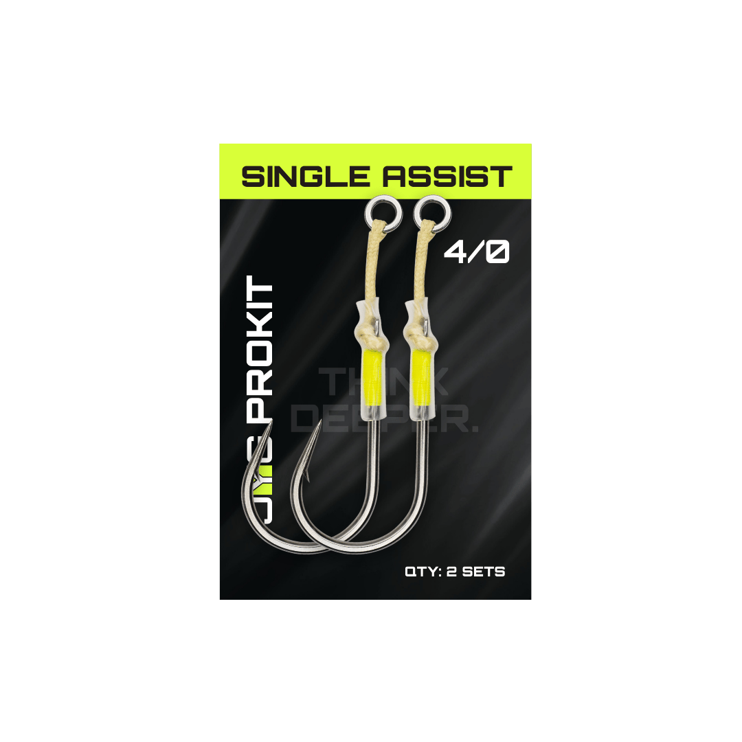 SINGLE ASSIST HOOKS - KEVLAR Cord for Maximum Hookups – JYG PROFISHING