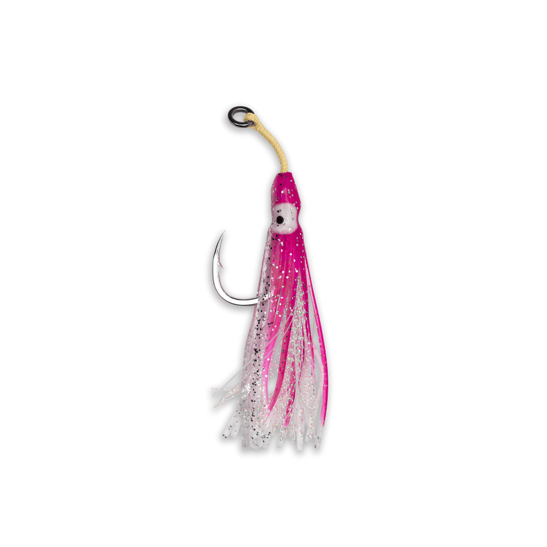 big squid fishing hook JYG Pro Squid Assist Hook 5/0 Pink