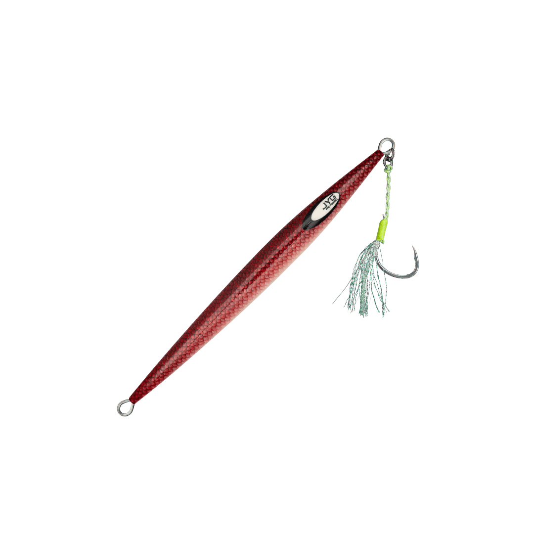 STRYKE LIVE MICRO slow pitch jig, Vermillion, rigged