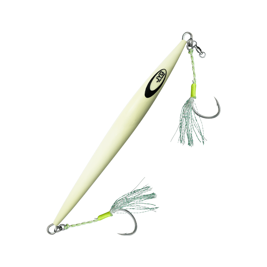 STRYKE LIVE Series slow pitch jig, BLANK unpainted, rigged