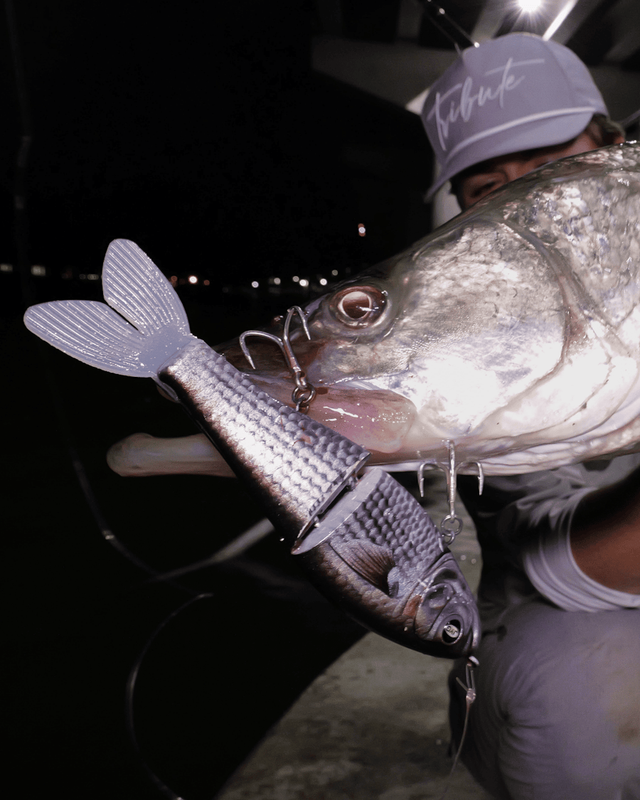  with a fish caught on a GLYDE