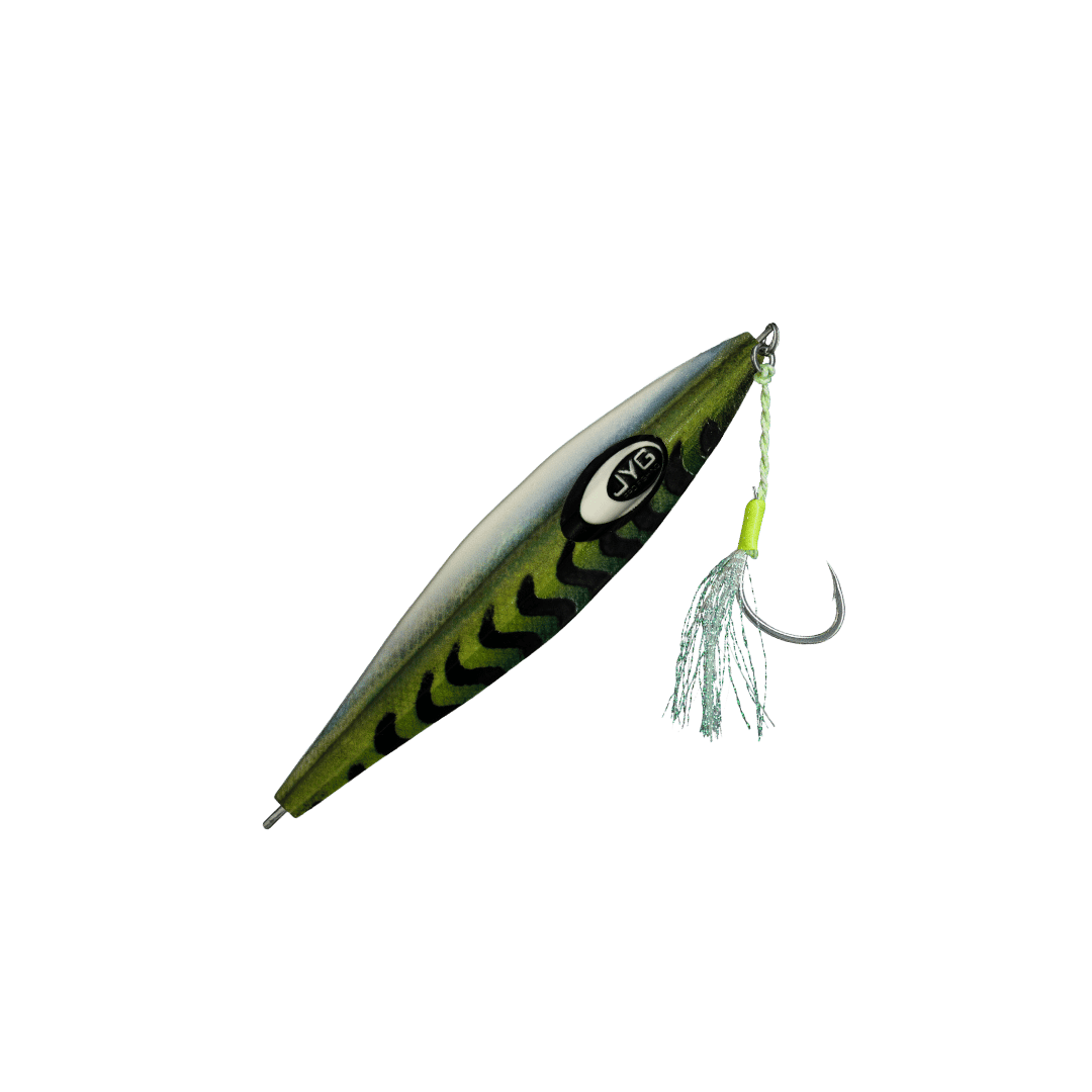 WYLD LIVE MICRO slow pitch jig, Green Mackerel, rigged