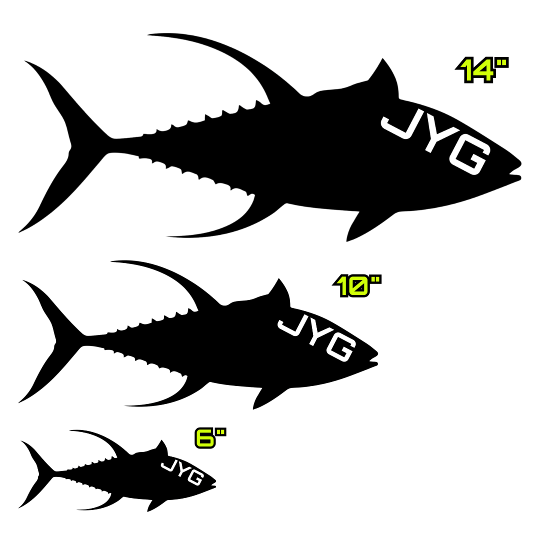 JYG YELLOWFIN TUNA DECALS
