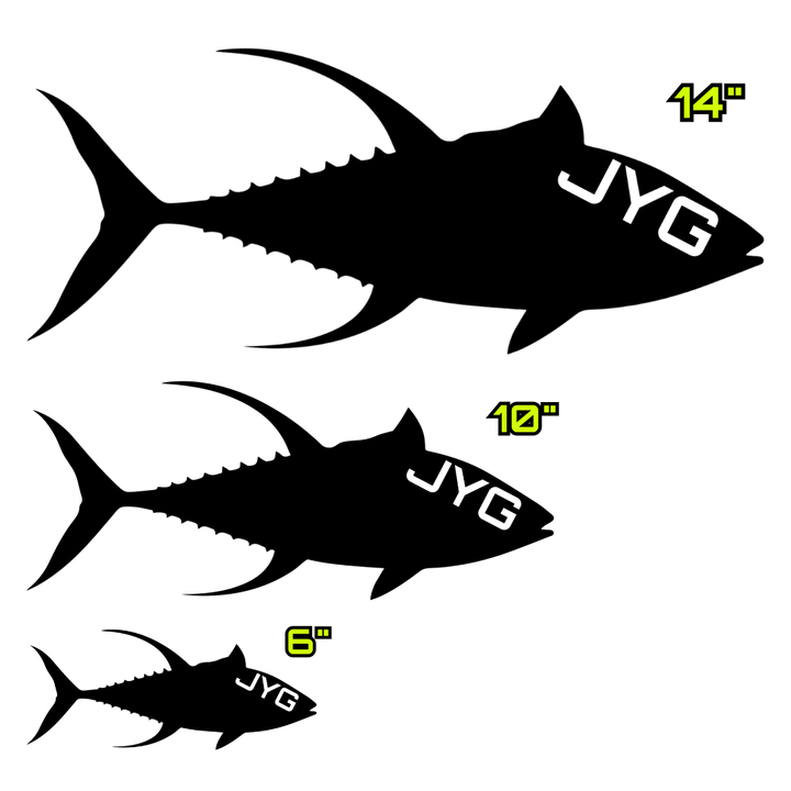 JYG YELLOWFIN TUNA DECALS