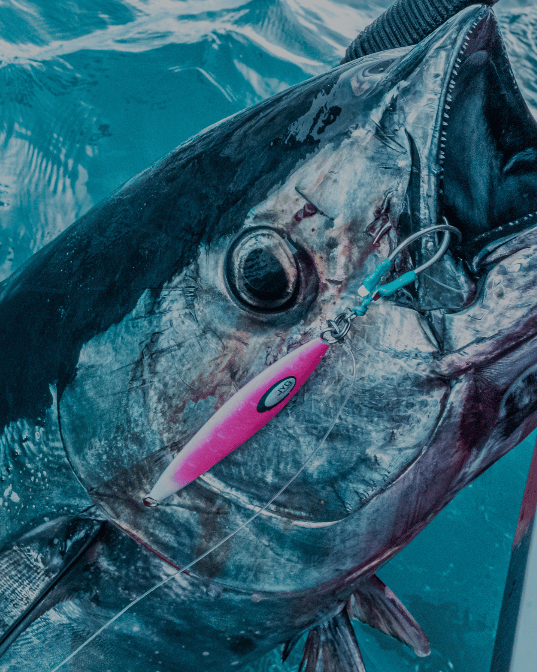 Wahoo caught on JYG Pro slow pitch jig – offshore jigging