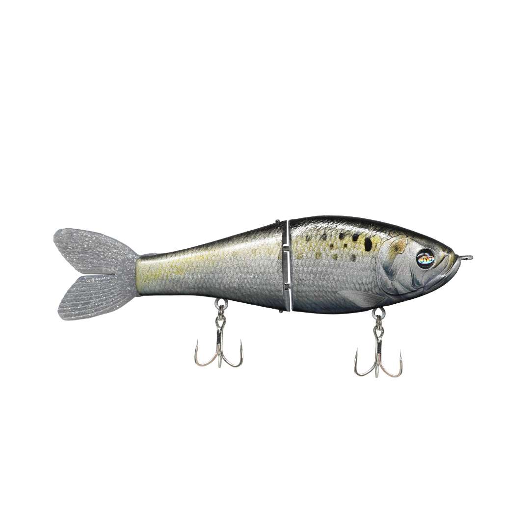 JYG Pro GLYDE 8 inch resin glidebait in Bunker color