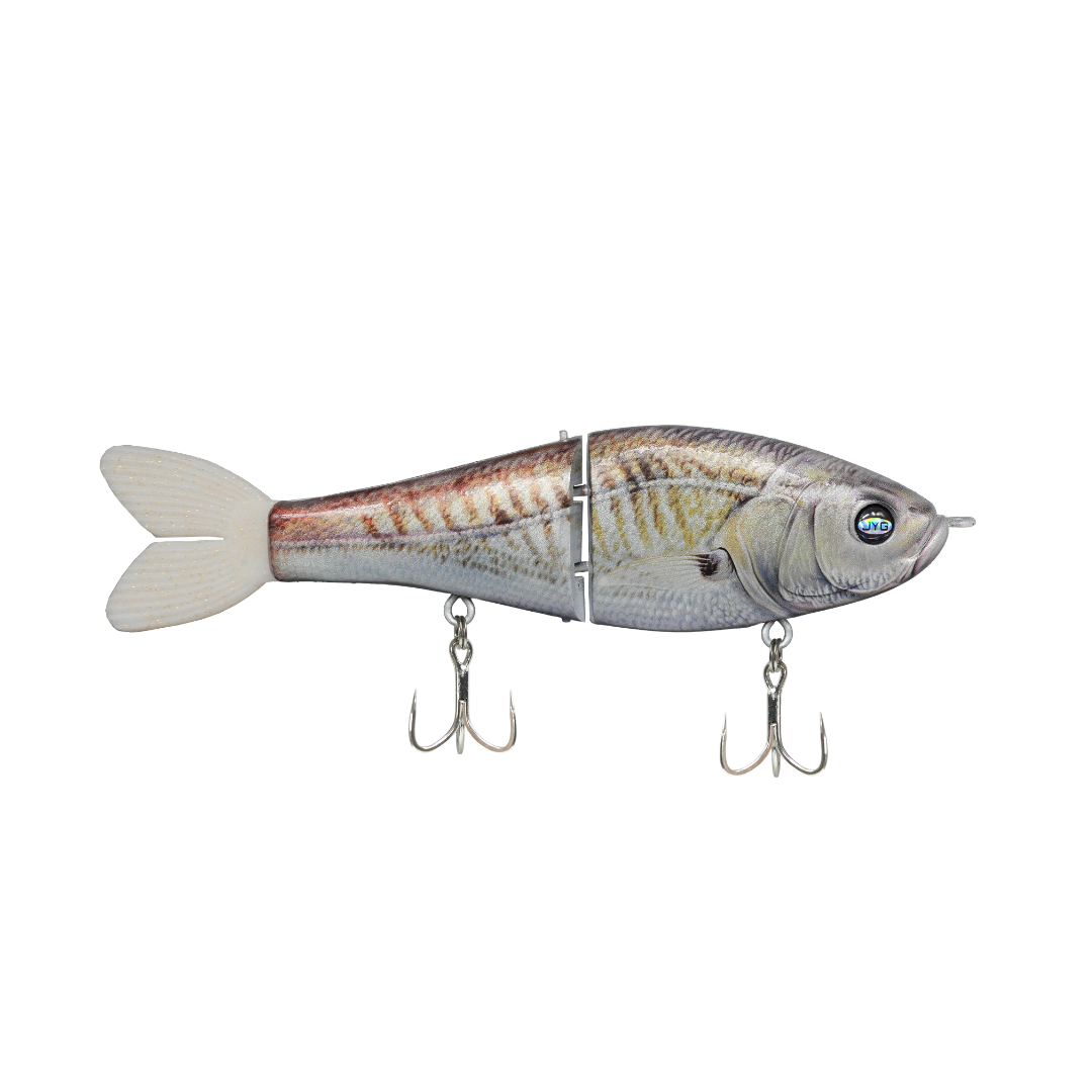 JYG Pro GLYDE 8 inch resin glidebait in Croaker color