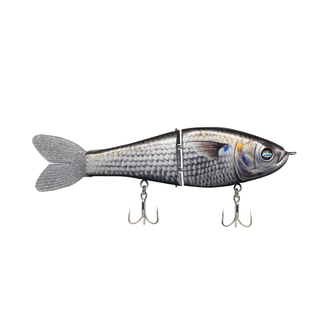 JYG Pro GLYDE 8 inch resin glidebait in Mullet color