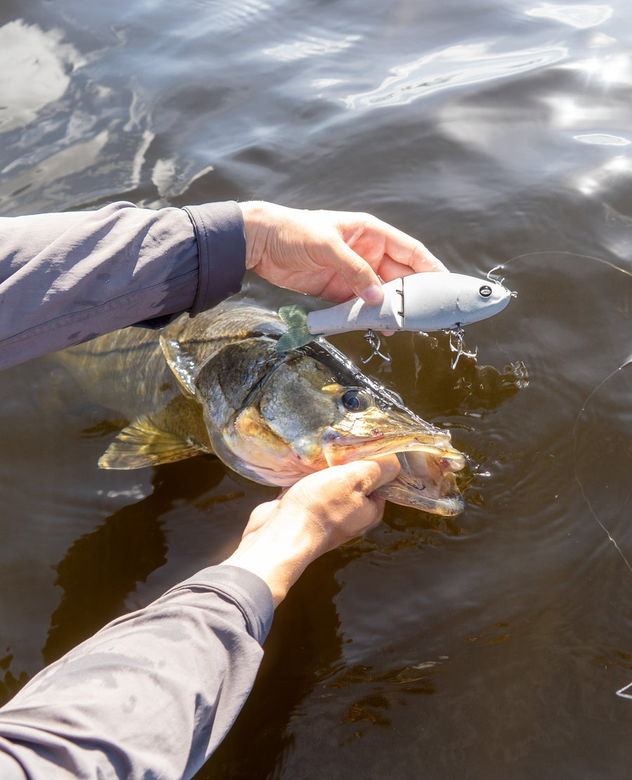 with a fish caught on a GLYDE
