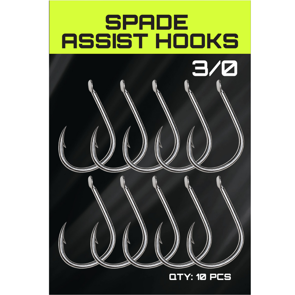 JYG PRO Spade Assist Hooks 3/0 - 10 pack