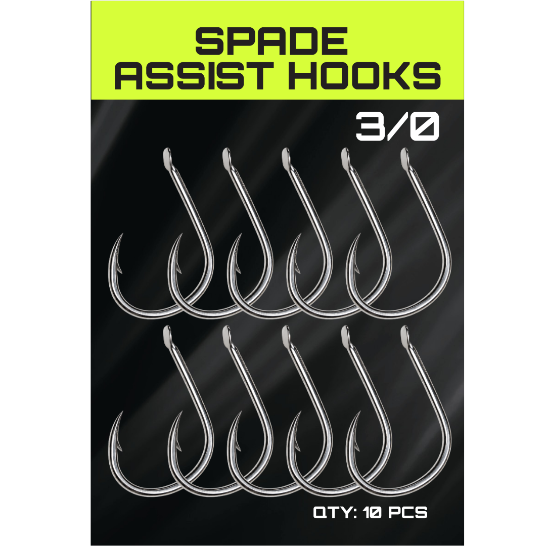 JYG PRO Spade Assist Hooks 3/0 - 10 pack