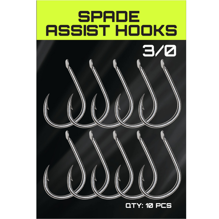 JYG PRO Spade Assist Hooks 3/0 - 10 pack