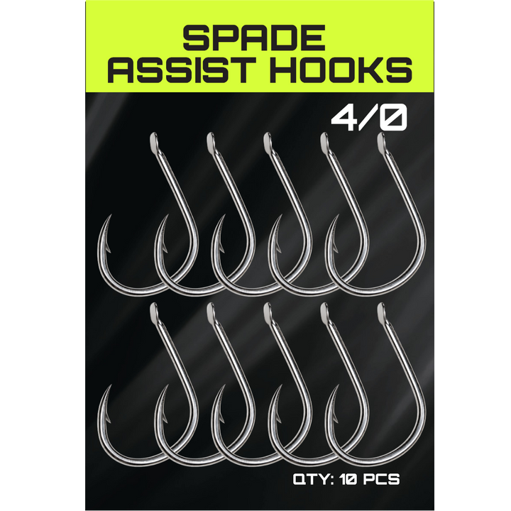 JYG PRO Spade Assist Hooks 4/0 - 10 pack